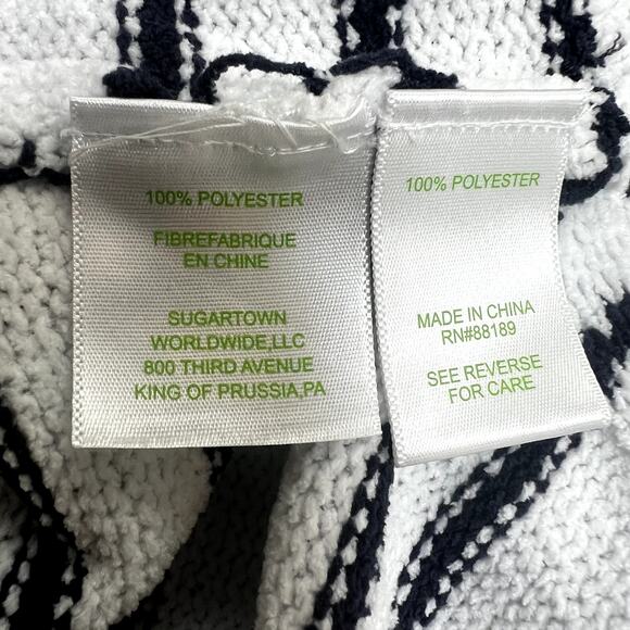 LILLY PULITZER Calloway Navy Stripes Chenille Pullover Sweater Size Medium - Picture 4 of 6